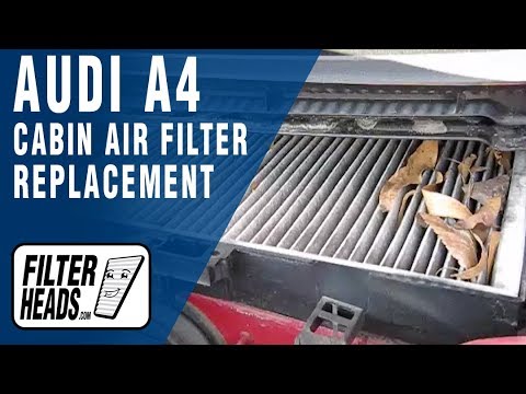 Cabin air filter replacement- Audi A4 1.8T
