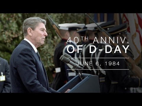 Highlights from Ronald Reagan’s powerful 1984 speech at Normandy on the 40th Anniversary of D-Day