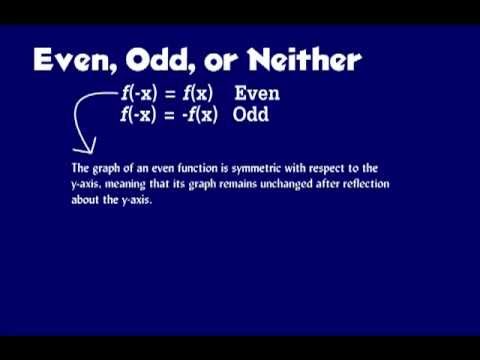 how to define odd and even numbers