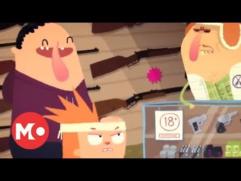 with gun
