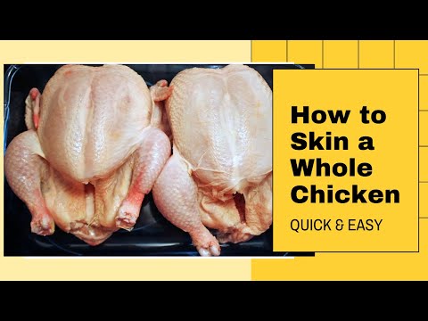 how to eliminate chicken skin