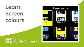 Learn GuideConnect: Settings - Screen Colours