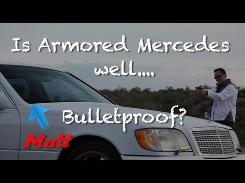 shooting - It goes without saying. DONT buy a bulletproof car and TRY THIS AT HOME with your friends.*** Bought a Factory Bullet Resistant Mercedes S600 (guard editi...