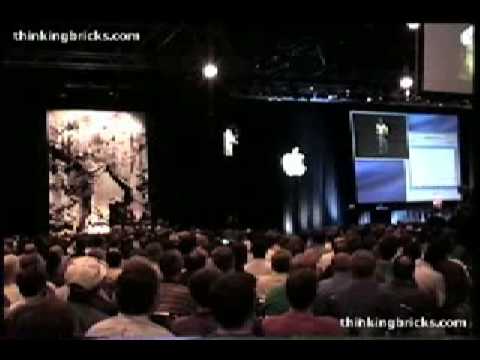 Phil Schiller jumps to show off Mac’s wireless connectivity