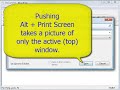 Save Time with the Print Screen Button