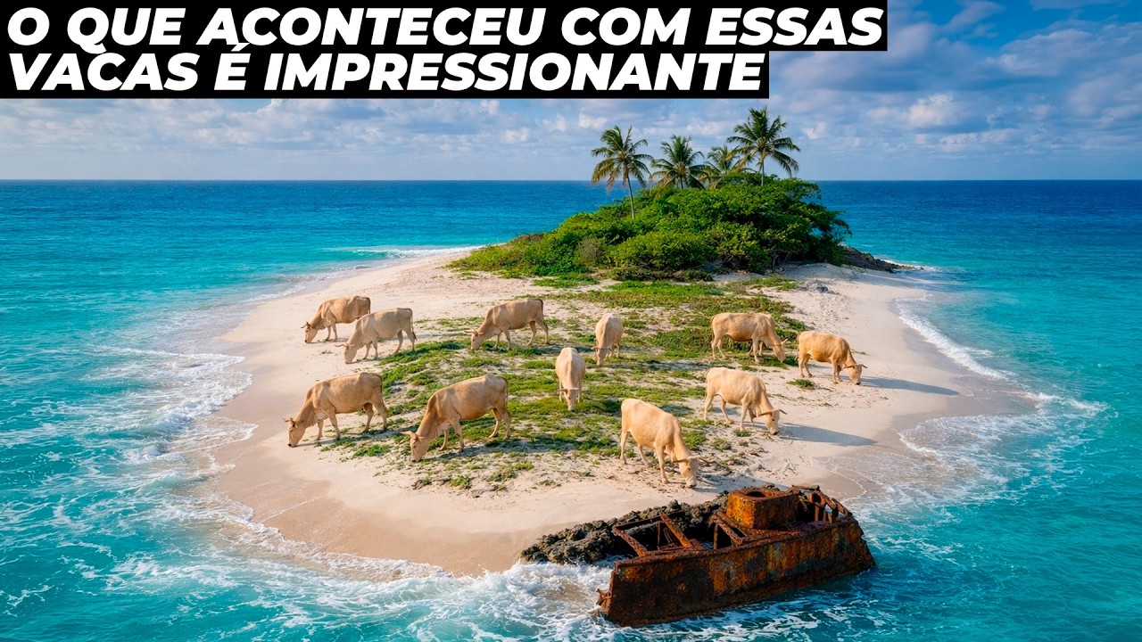 Abandonaram 11 vacas em uma ilha por 130 anos, e o resultado foi inacreditável
