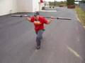 Lunges: 203 yds.  w/45 bar