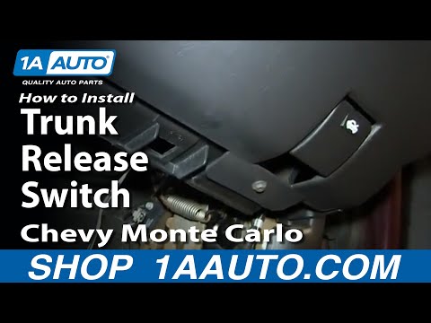 How To Install Replace Trunk Release Switch 2000-05 Chevy Monte Carlo