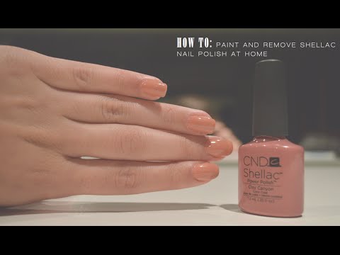 how to dissolve shellac nail polish