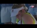 Kim Clijsters injury during match vs Na Li. Australian Open 2012