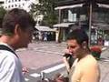 Bl�gula Fr�gor & SD h�ller torgm�te i Stockholm 2002