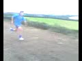 karl jumping of a cliff