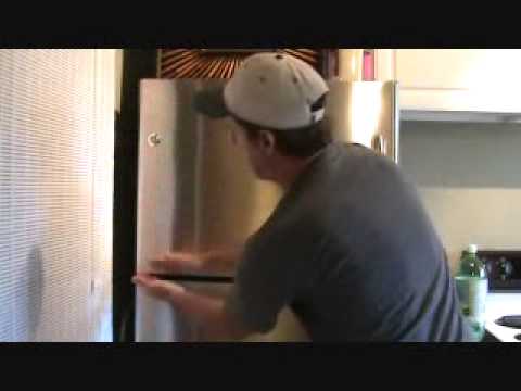 how to adjust integrated fridge door