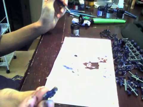 06 - how to paint tactical squad - backpack. backpack detail