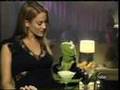 Christina Cindrich w/ Kermit the Frog on Jimmy Kimmel (2004)