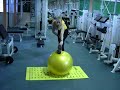 fitball hamstring stretching