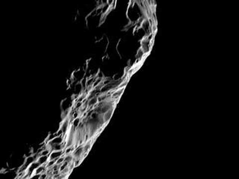 Saturn's moons Tethys and Hyperion