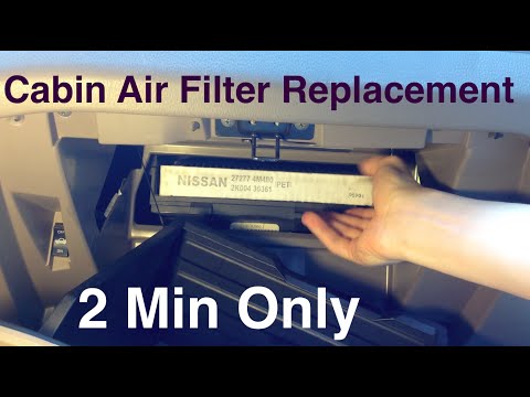 Cabin Air Filter Replacement Done Right – Fast & Easy 2 Minutes Only – Nissan Altima
