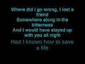The Fray- How To Save A Life (lyrics)