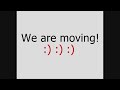 We are moving!