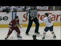 mike comrie vs petr prucha from the edmonton oilers at phoenix coyotes game on feb 8, 2010. bad sound. via www.hockeyfights.com