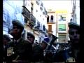 aroal presenta la llegada, desde la calle gamazo, de la virgen de las angustias (estudiantes), a la plaza nueva de sevilla.1991.
ya no se podr� ver ni a la banda de soria n�9, ni a abel moreno, ni al maestro de capataces salvador dorado 