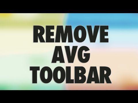 how to get rid avg toolbar