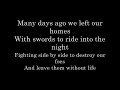 it's was not easy to pot in the text :s but i succed ^^ her are the web page whit the lyrics www.metrolyrics.com