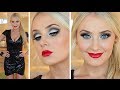 NEW YEARS EVE Makeup + Hair Tutorial! - YouTube