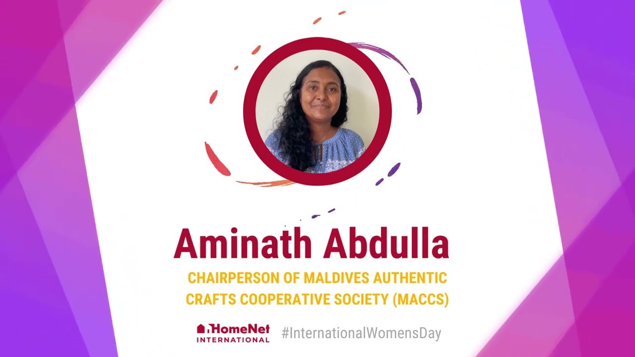 Aminath Abdulla - Chairperson of Maldives Authentic Crafts Cooperative Society (MACCS)