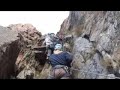Junior team trains at Via Ferrata