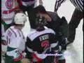 The fight between Aq Bars Kazan and Traktor Chelyabinsk
