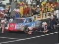 the race finally restarts after the long red flag for rain.  soon after the restart #24 micky gibbs crashes hard in turn 1 while #43 richard petty spins out behind him.

pocono
june 16th 1991
