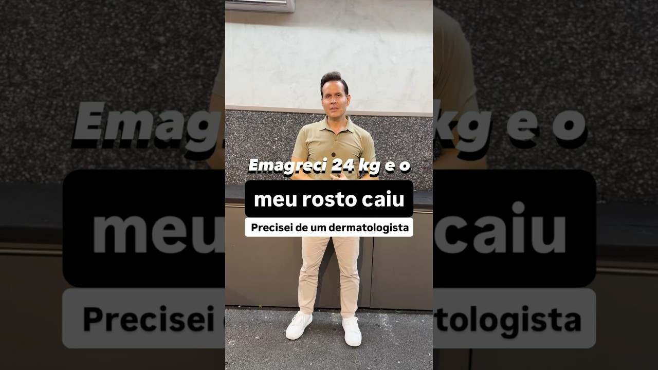 Emagreci 24 kg e meu rosto caiu