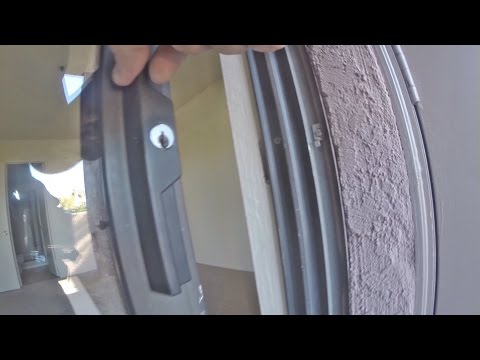 how to lock a sliding door