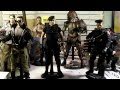 Hot Toys Custom TERMINATOR T-800, PREDATOR FALCONER, EXPENDABLES BARNEY ROSS & LEE CHRISTMAS figures