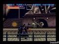 gameplay video of batman returns for super nintendo (snes). i play through the first stage of the game. it's primarily a final fight style beat-'em-up, although there is a batmobile level later in the game. batman games in general don't get much respect, but this is really a great game. i particularly like how many ways you can attack enemies. it's not just punches and kicks. you can head butt enemies, you can grab two of them and smash their heads together, you can throw them against the wall, you can throw batarangs at them, destroy them with exploding test tubes, and more. my snes game reviews: www.jvgs.net jeff's video game site: www.jvgs.net facebook www.facebook.com twitter: www.twitter.com