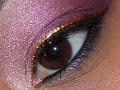 Pinky Mauve eye With Gold Liner Tutorial! Pinky Mauve eye With Gold Liner Tutorial!