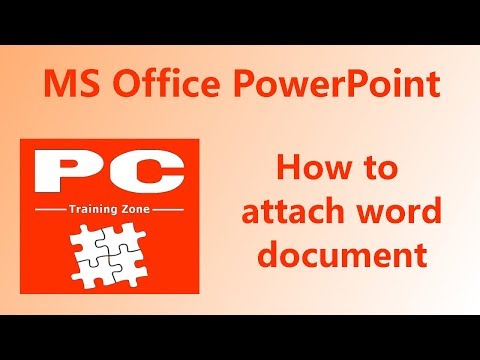 how to attach document in word