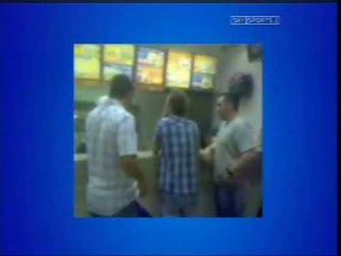 Soccer am over the counter kebab shop