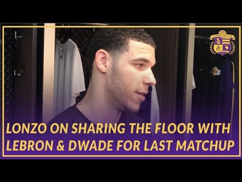Video: Lakers Post Game: Lonzo Ball on Sharing the Floor with LeBron & D-Wade On History Night
