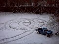 Tamiya Ford F-150 Racing Truck in snow