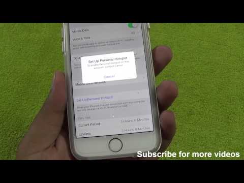 how to turn personal hotspot on iphone 5