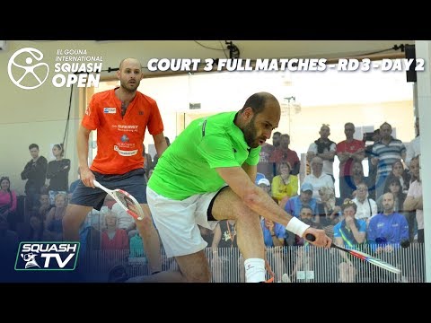 Squash: El Gouna International 2019 - Court 3 - Full Matches - Rd 3 Day 2