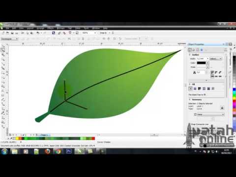 patah19 - Tutorial Dasar Coreldraw cara membuat daun bunga.
