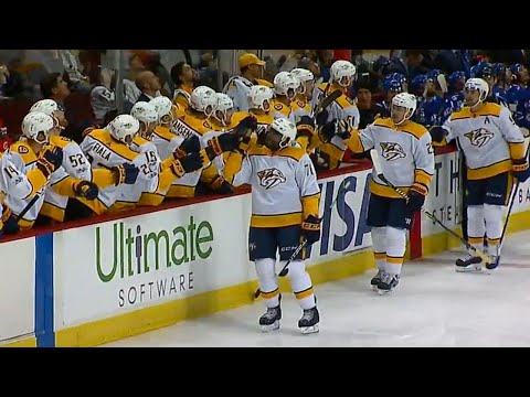 Video: Predators' Subban scores fluttering goal after turnover by Canucks' Del Zotto