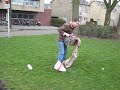 New year in Holland: Milk can shooting (melkbus schieten)