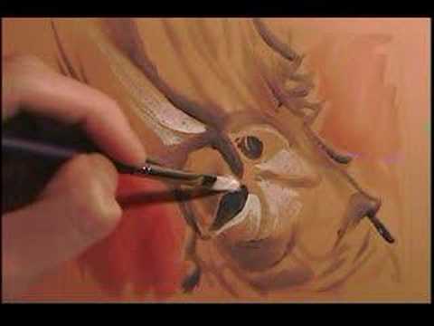 Painting a cockatoo bird  [painting ...