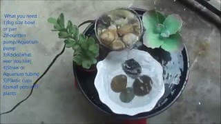 Tabletop Fountain DIY