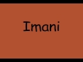Imani song with lyrics